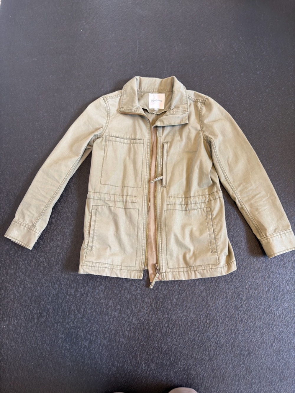 Madewell Olive Green Utility Jean Jacket